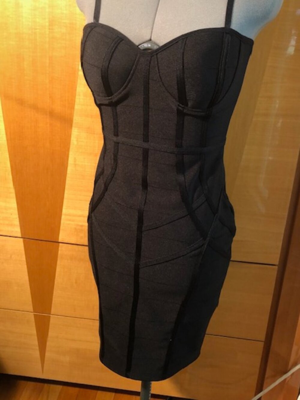 Haute Monde Sexy and Elegant Black Dress Size (S)  with Built-in Shaped Bra
